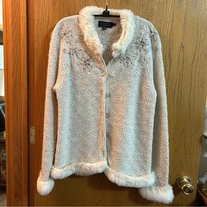 Icelandic embellished sweater. Excellent condition. Size L. $18